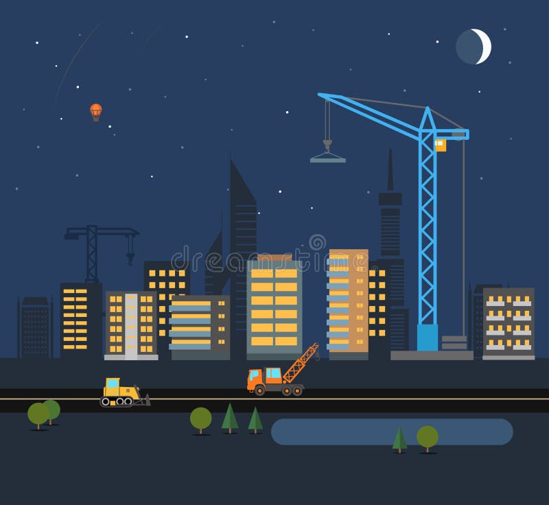 Cidade moderna ilustração stock