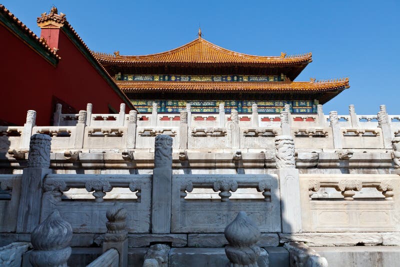 Cidade Proibida de Pequim fotografia de stock