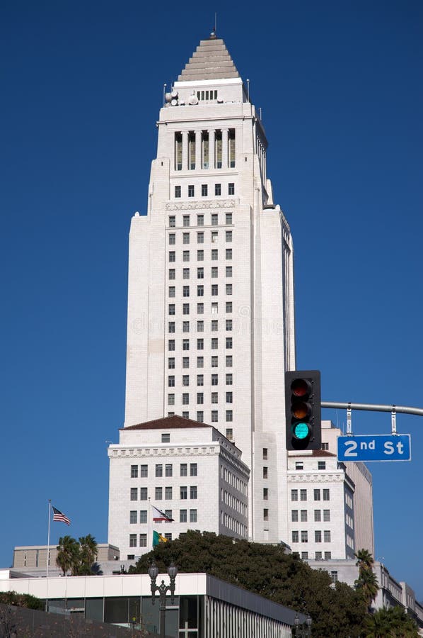 Cidade salão de Los Angeles imagens de stock Cidade salão de Los Angeles imagens de stock