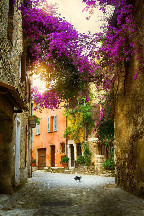Cidade velha bonita Provence da arte fotografia de stock Cidade velha bonita Provence da arte fotografia de stock