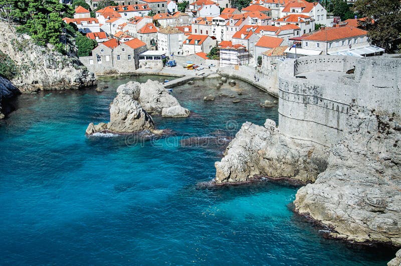 Cidade velha de Dubrovnik imagem de stock Cidade velha de Dubrovnik imagem de stock