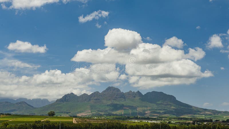 Cidade velha de Stellenbosch fotos de stock royalty free
