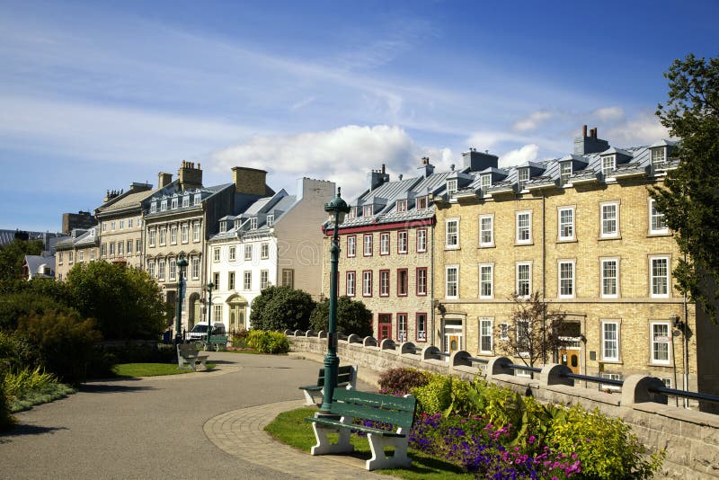 Cidade velha em Cidade de Quebec foto de stock Cidade velha em Cidade de Quebec foto de stock