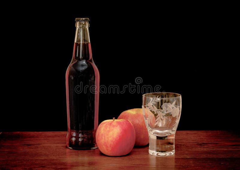 Cider stock photo. Image of drinking, bottle, single 45837238