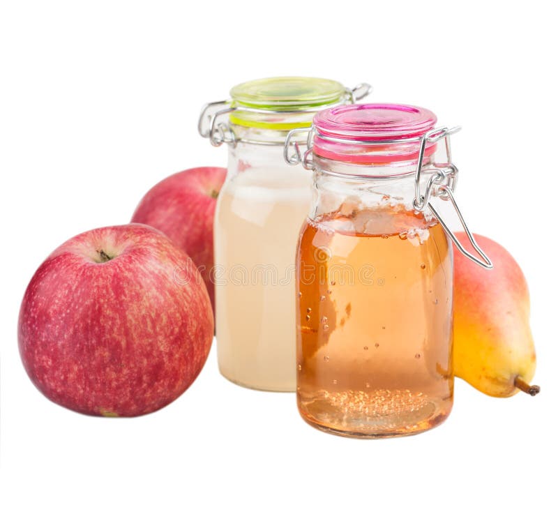 Cidre fait maison de pomme et de poire image libre de droits Cidre fait maison de pomme et de poire image libre de droits