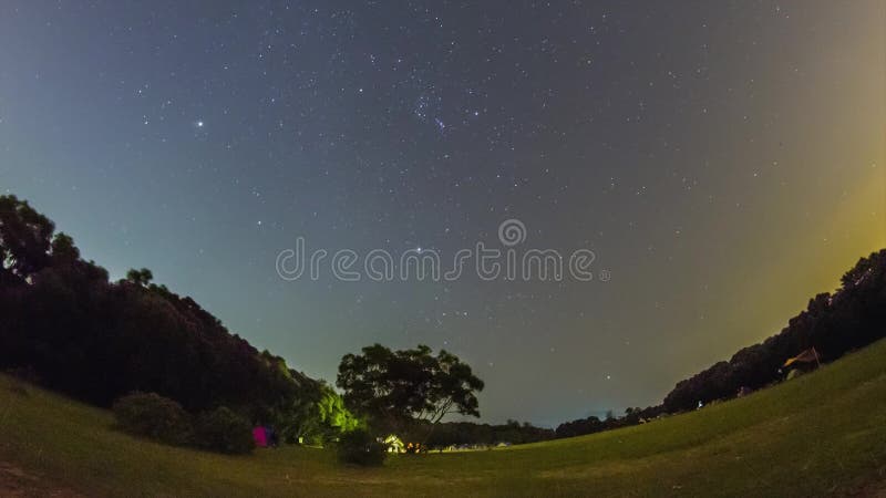 Ciel Nocturne étoilé Timelapse D Hiver
