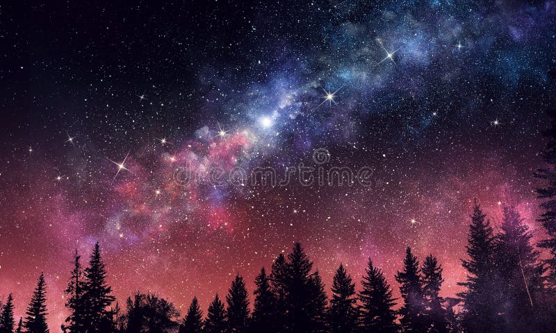 Ciel nocturne d'espace libre de Stary Media mélangé photographie stock libre de droits Ciel nocturne d'espace libre de Stary Media mélangé photographie stock libre de droits