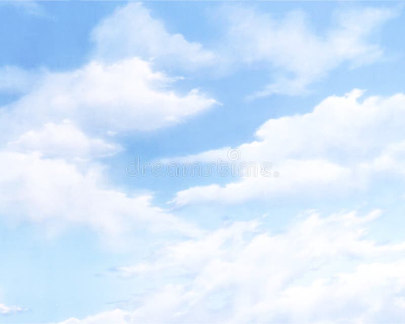 Cielo azul con las nubes