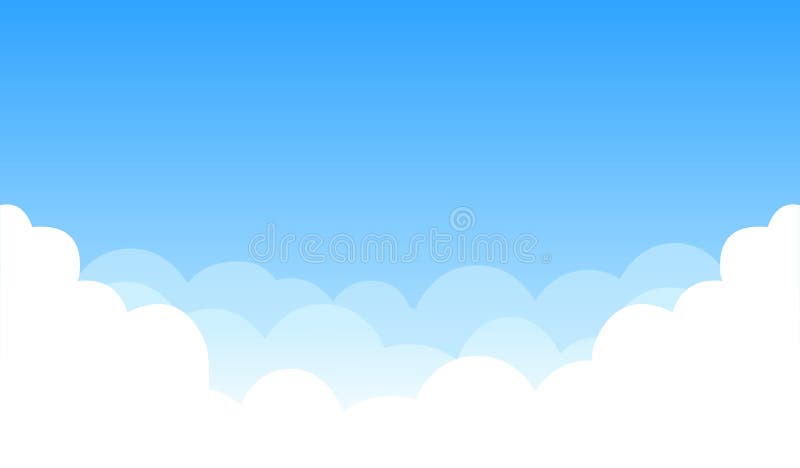 Cielo con le nubi illustrazione vettoriale Cielo con le nubi illustrazione vettoriale
