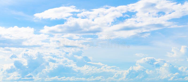 Cielo con le nuvole, cieli blu, nuvole bianche