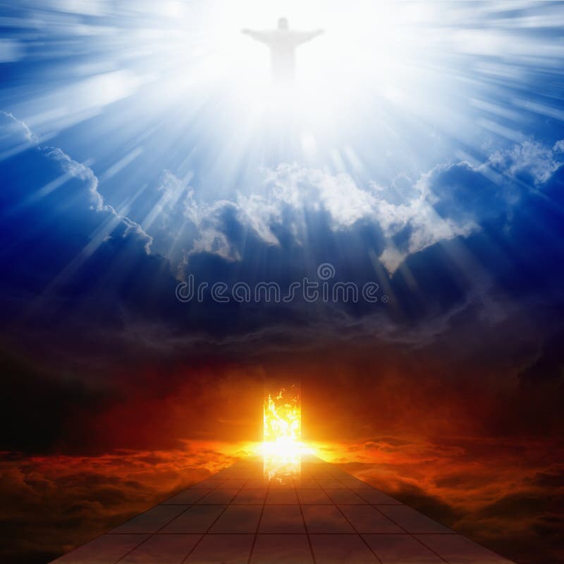 Cielo e inferno immagini stock libere da diritti Cielo e inferno immagini stock libere da diritti