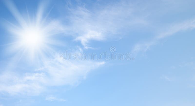Cielo e sole fotografie stock Cielo e sole fotografie stock