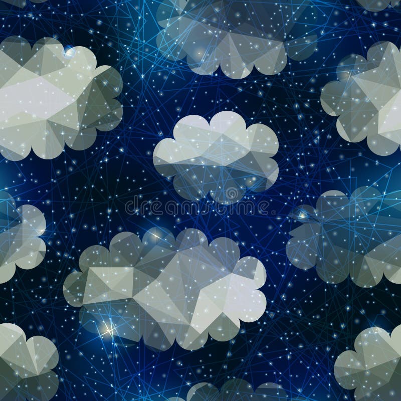 Cielo nocturno con las nubes libre illustration Cielo nocturno con las nubes libre illustration