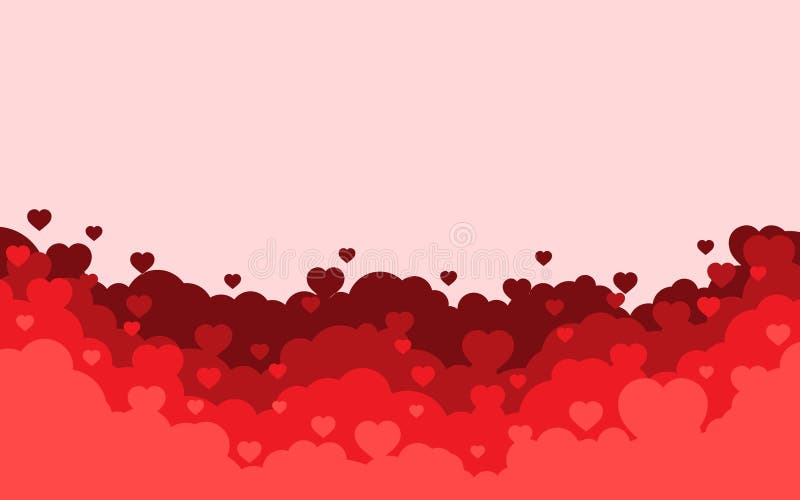 Cielo nublado con el fondo rojo de los corazones Tarjeta del d?a de fiesta del d?a de tarjetas del d?a de San Valent?n Dise?o pla libre illustration Cielo nublado con el fondo rojo de los corazones Tarjeta del d?a de fiesta del d?a de tarjetas del d?a de San Valent?n Dise?o pla libre illustration