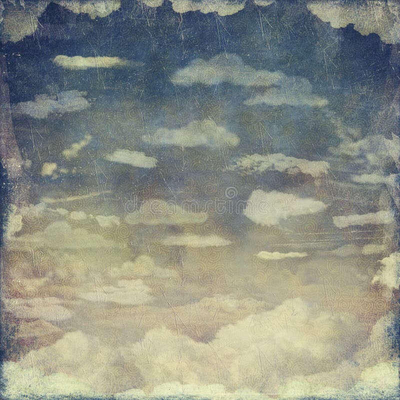 Cielo del Grunge del vintage imagenes de archivo Cielo del Grunge del vintage imagenes de archivo