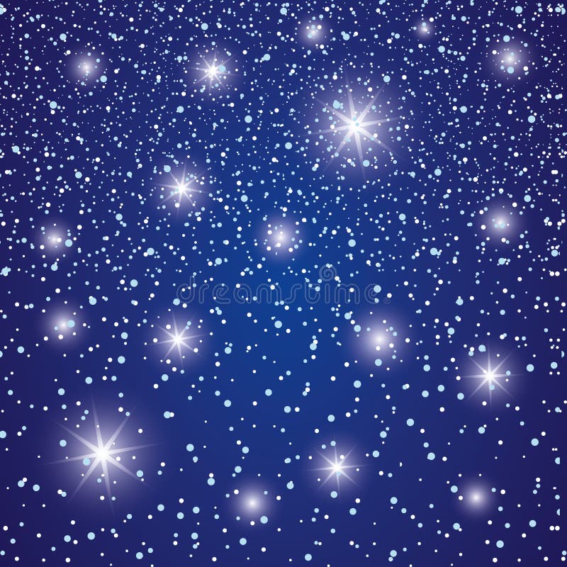 Cielo Stellato Blu Illustrazioni, Vettoriali E Clipart Stock