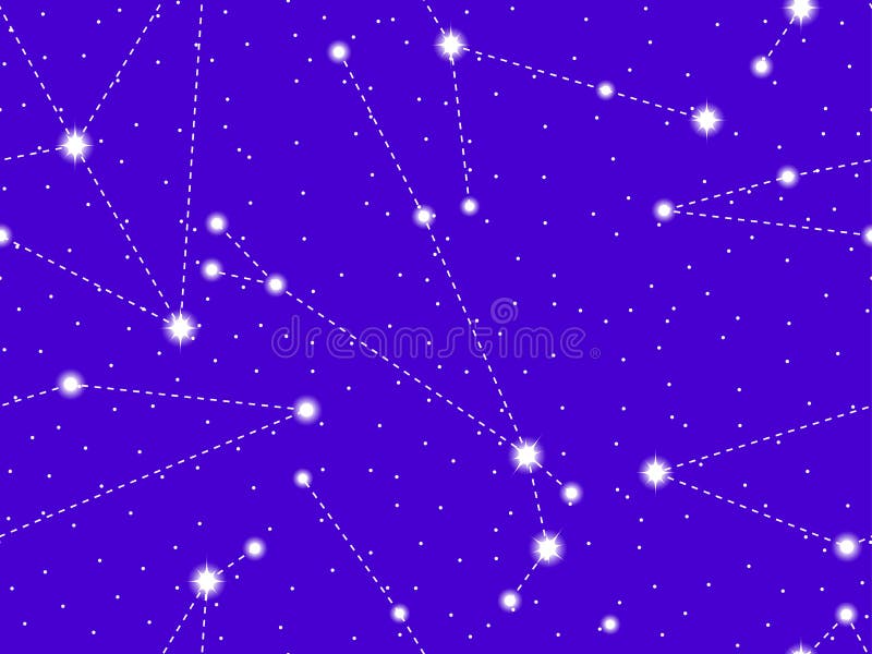 Cielo stellato del modello senza cuciture con le costellazioni di L'Aquila, dell'Ariete e del Cancro Mazzo delle stelle e delle g illustrazione di stock Cielo stellato del modello senza cuciture con le costellazioni di L'Aquila, dell'Ariete e del Cancro Mazzo delle stelle e delle g illustrazione di stock
