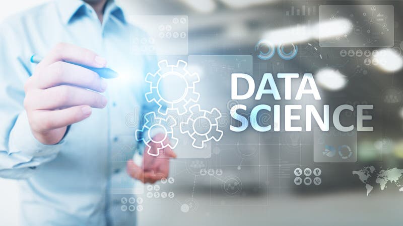 Ciencia de los datos y profundamente aprendizaje Inteligencia artificial, an? lisis Internet y concepto moderno de la tecnolog? a fotos de archivo
