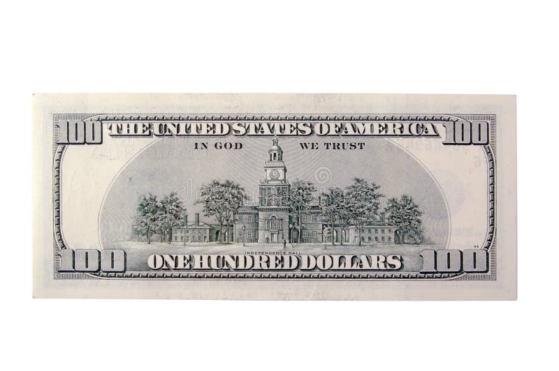 Cientos partes posteriores de Bill de dólar