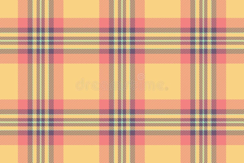 Ciepły wzorzec zapraszający plaid z miękkimi pastelowymi hues. Idealne do tkanin tła lub dodawanie przytulnego klasycznego dotyku ilustracji