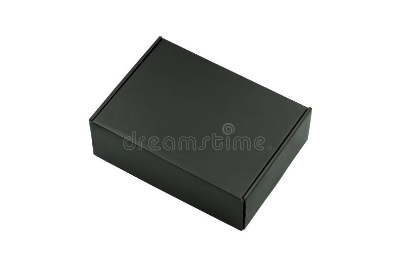 Caja De Carton Negro Mate