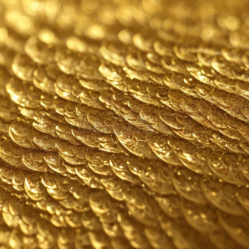 Cierre de las monedas de oro apiladas con un patrón de textura brillante imágenes de archivo libres de regalías