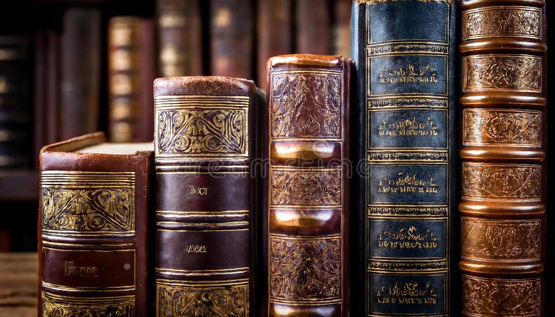 Cierre de libros de leyes antiguas ilustración del vector