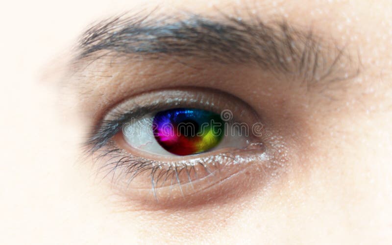 Cierre De Ojos De Arco Iris. Ojo Colorido Con Visión Ocular. Imagen de archivo - Imagen de ceja, coloreado: 192049579 Cierre De Ojos De Arco Iris. Ojo Colorido Con Visión Ocular. Imagen de archivo - Imagen de ceja, coloreado: 192049579