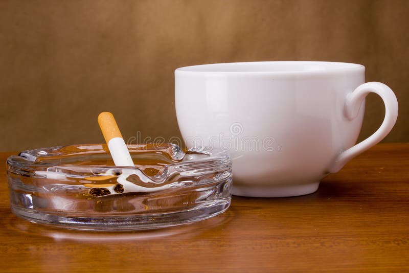 Cigarette in an ashtray