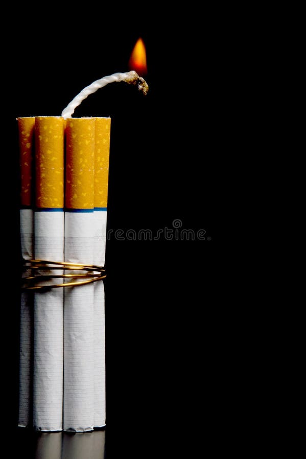 Cigarette Bomb stock image Cigarette Bomb stock image