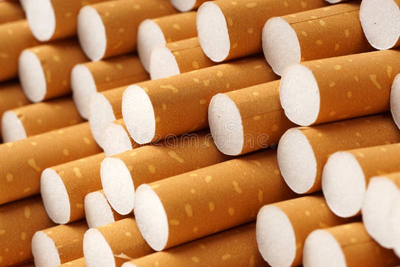 Cigarette Filters Background, Close Up Stock Image - Image of cancer