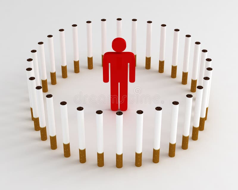 Cigarette Prison stock illustration. Illustration of smoke 15037254