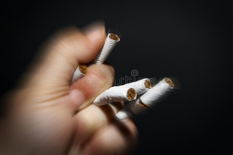 From a collection of cigarettes/tobacco photos, used for cancer and lung illnesses prevention illustrations, blur