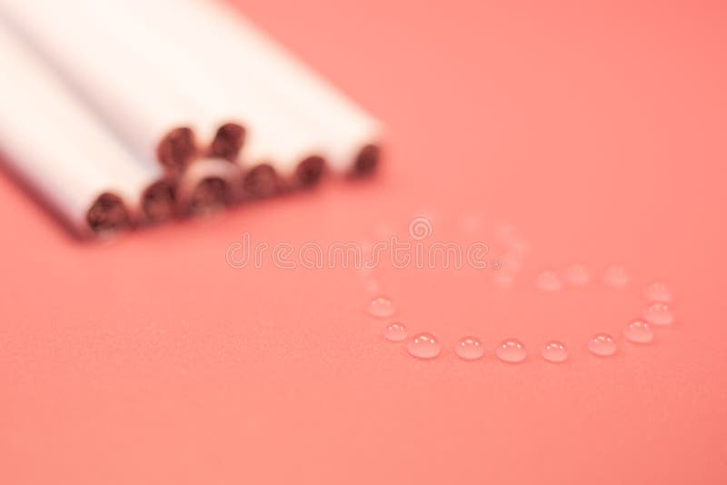 Cigarettes are Hazy Water Drops Stock Image Image of syringe, bright