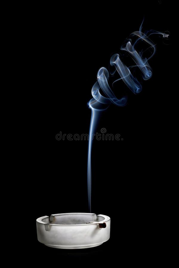 Cigarettes and Smoke in Ashtray Stock Photo Image of detail