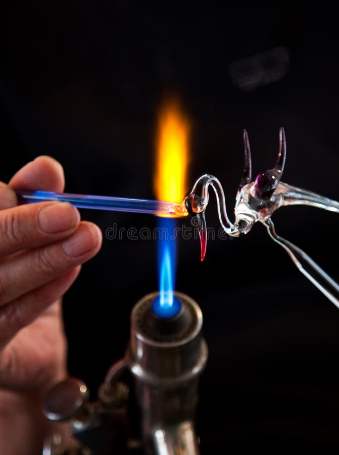 Cigno di vetro fatto a mano fotografia stock libera da diritti