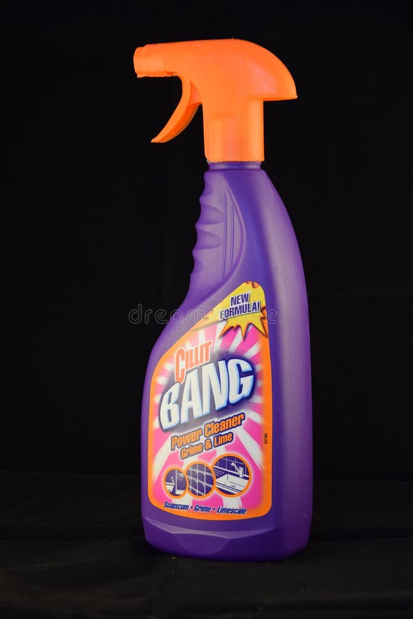 Cillit Bang Liquid Cleaner in the Bathroom, Shallow Depth of Field