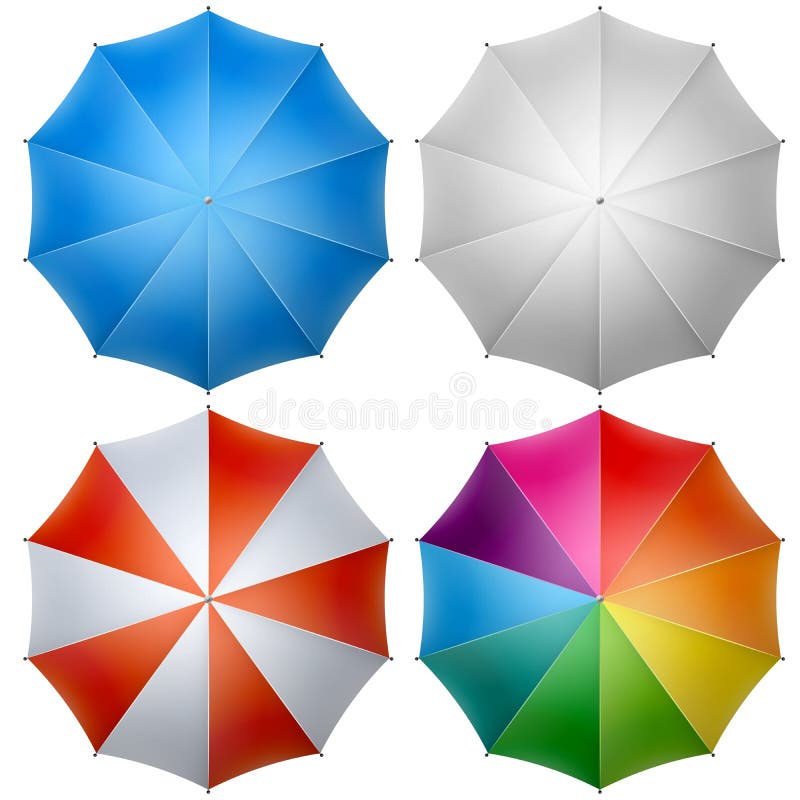 Cima variopinta dell'ombrello royalty illustrazione gratis