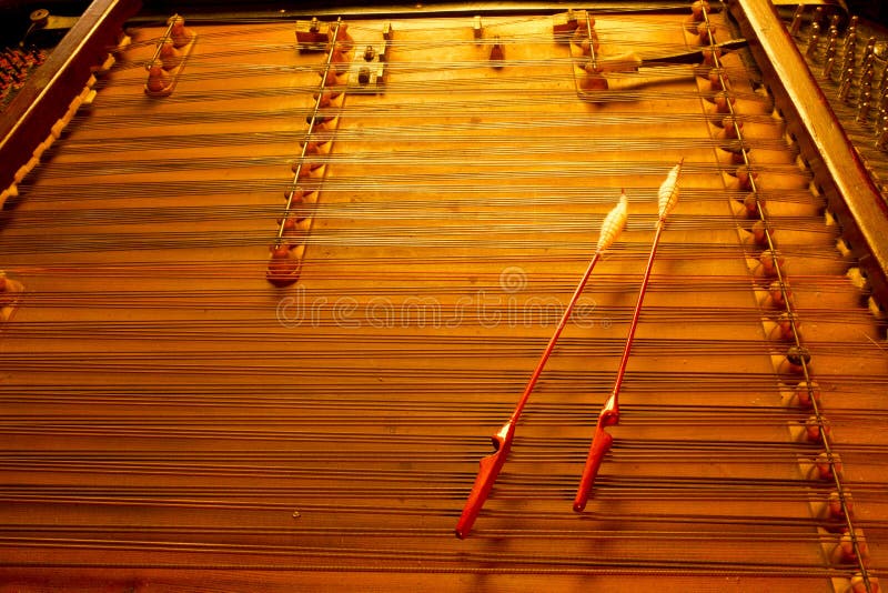 Cimbalom string music instrument