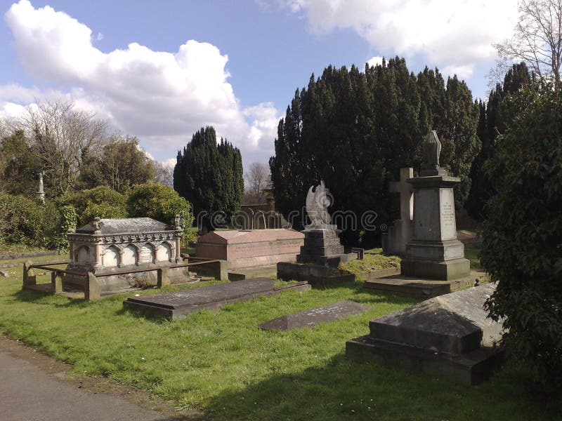 Cimetière commun inférieur de Putney, Londres, Angleterre photo stock Cimetière commun inférieur de Putney, Londres, Angleterre photo stock