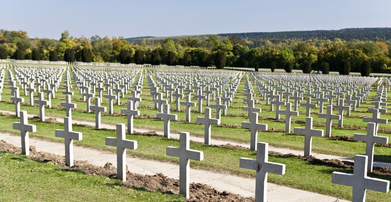 Cimetière de guerre de Verdun photographie stock Cimetière de guerre de Verdun photographie stock
