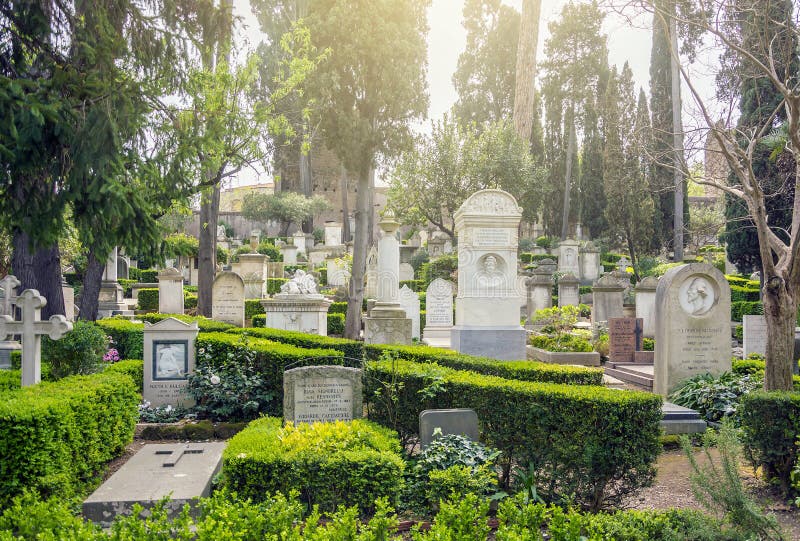 The Cimitero Acattolico Non-Catholic Cemetery of Rome