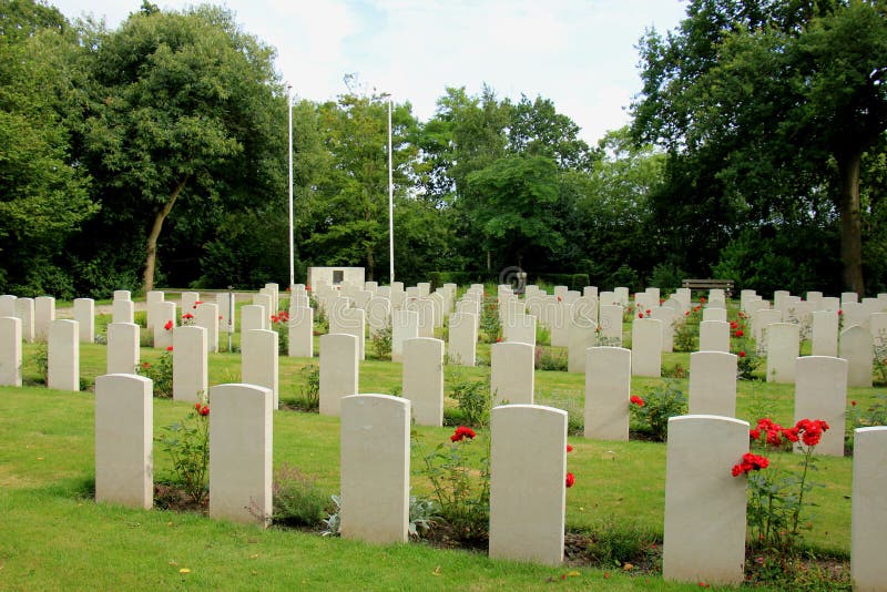 Cimitero commemorativo della seconda guerra mondiale fotografie stock Cimitero commemorativo della seconda guerra mondiale fotografie stock