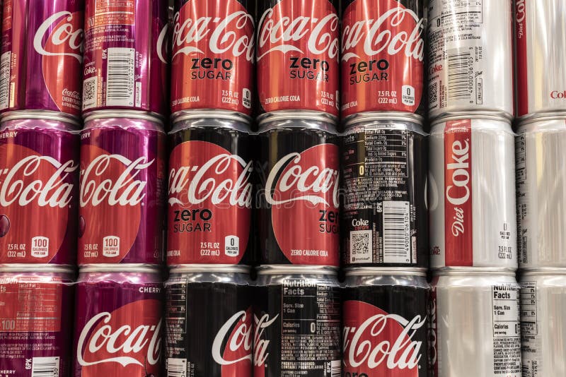 Coca Cola Display. Coke Products are among the Best Selling Soda Pop
