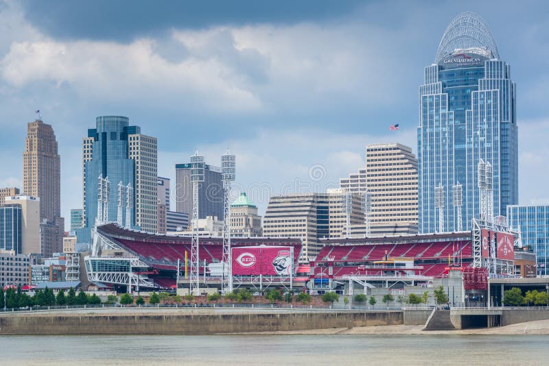 The Cincinnati Skyline and Ohio River, Seen from Newport, Kentucky