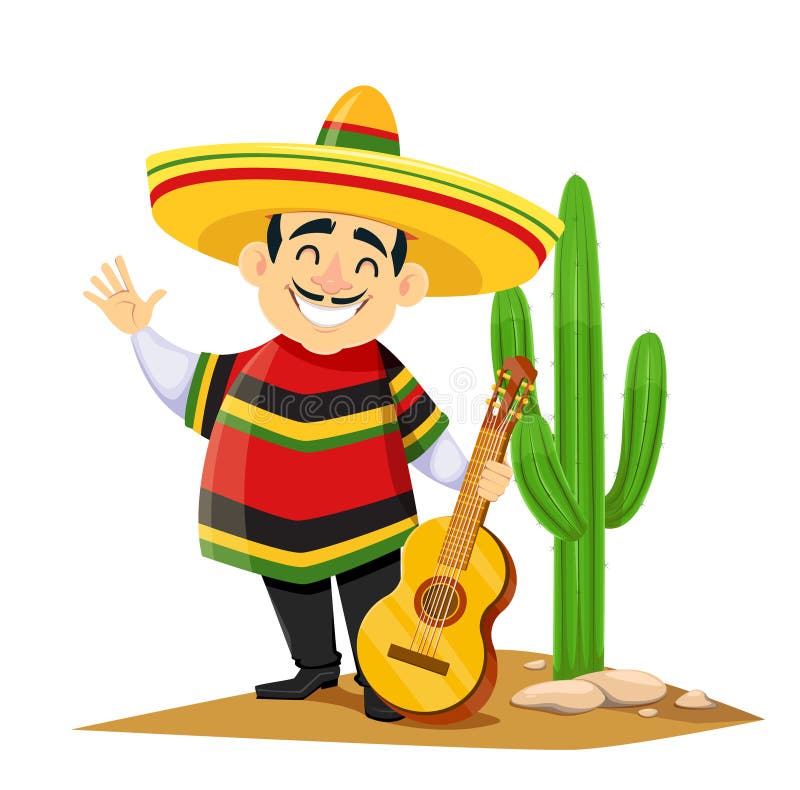 mexican guy in sombrero cartoon