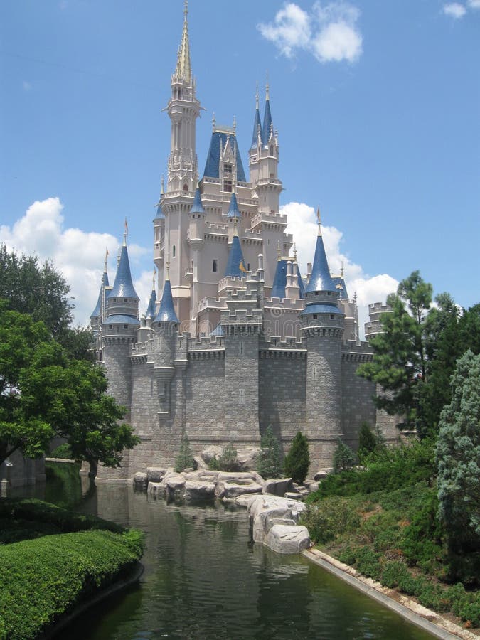 Cinderella's Castle Standing Proud Under Blue Sky at DIsney Worl