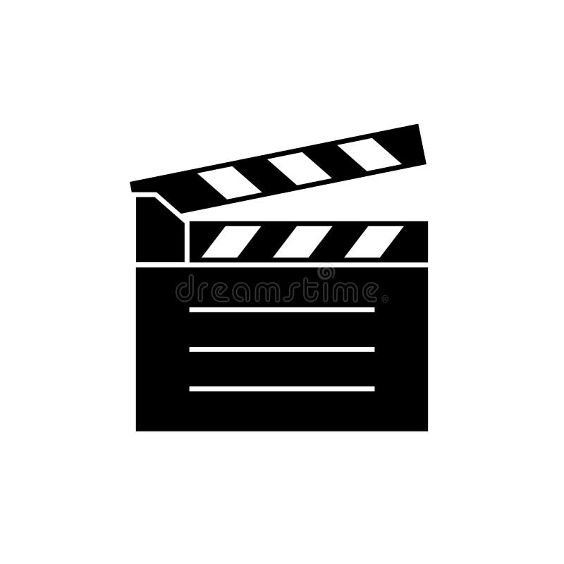 Cinema Clapper Icon. the Symbol of Filming a Movie or TV Series. Stock  Vector - Illustration of camera, flat: 253739834