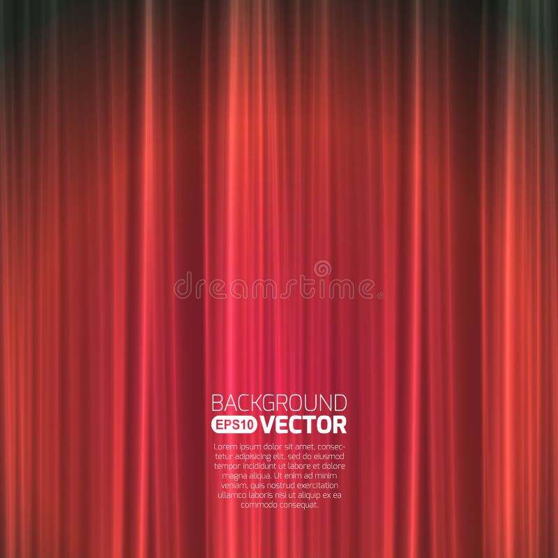 Cinema curtain stock vector. Illustration of opera, cover - 63600128