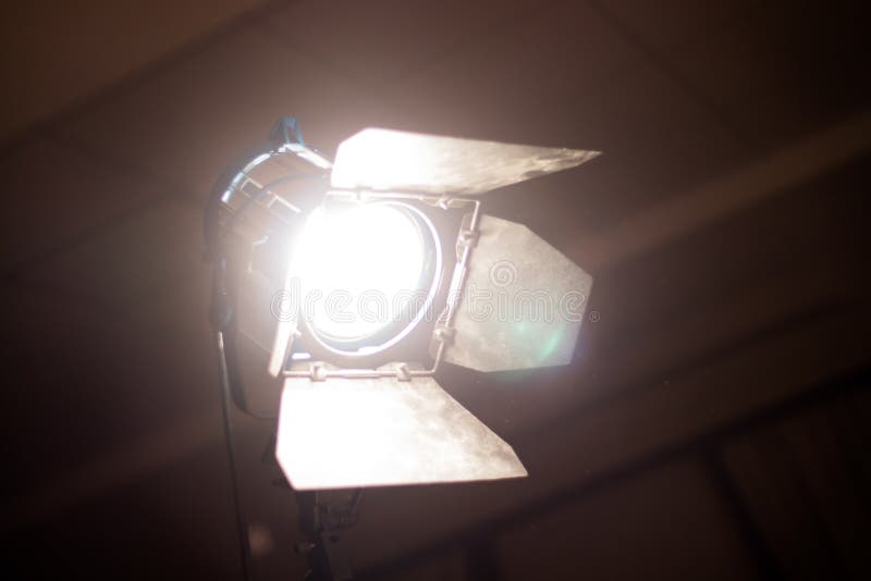 Cinema Filmmaking Powerful Light Stock Photo - Image of filmmaking ...